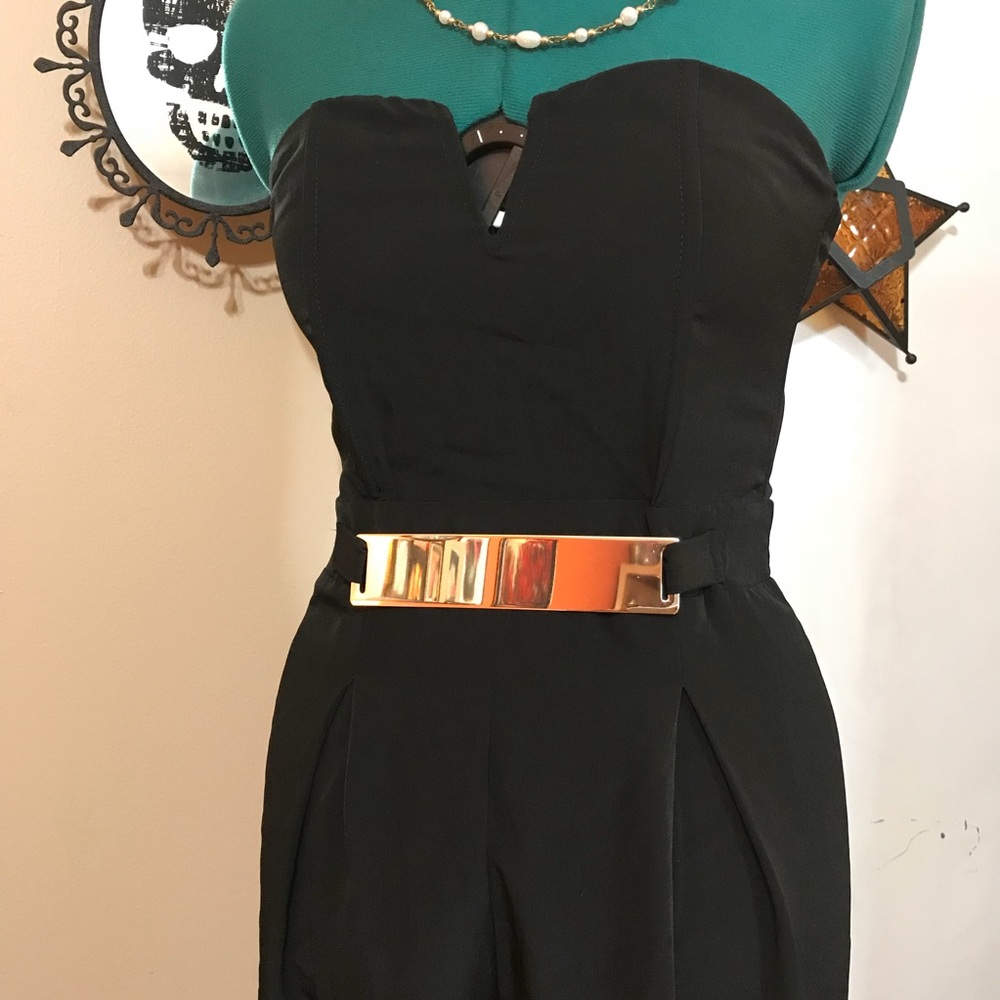 UK2LA strapless black jumpsuit